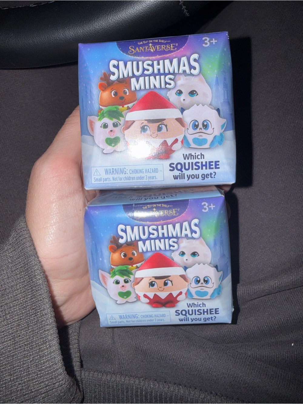 Smushmas Minis Squishee Surprise Toy - Holiday Blue Packaging x2
